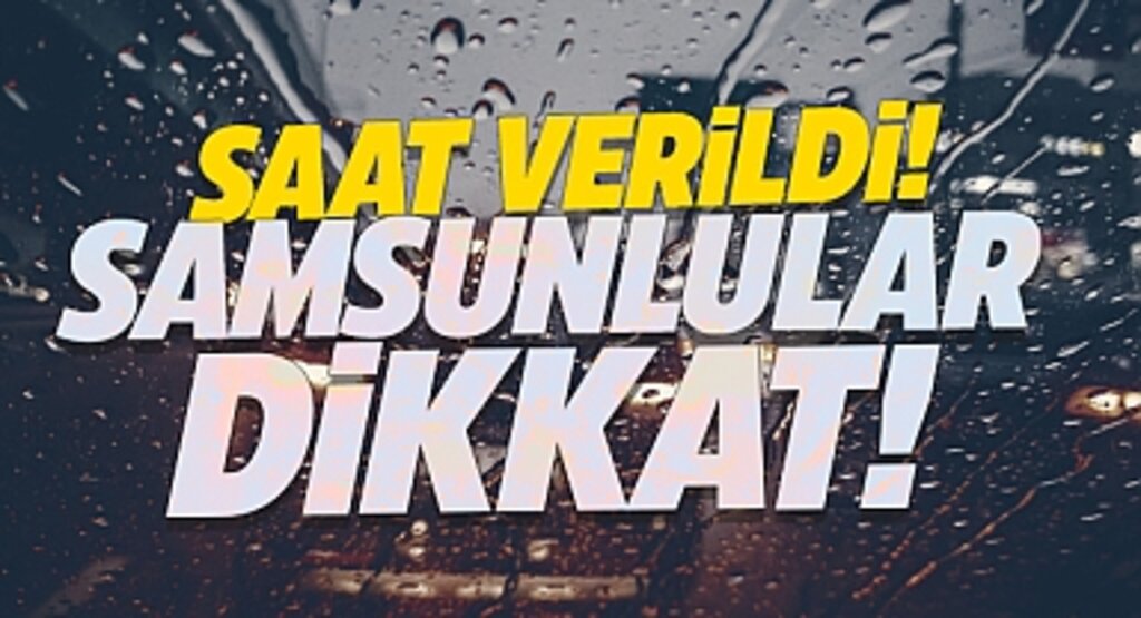 Samsun Valiliği'nden Yağış Uyarısı: 13.00-21.00 Arasına Dikkat