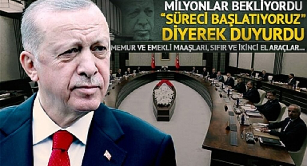 Cumhurbaşkanı Recep Tayyip Erdoğan, Kabine toplantısı sonrasında kameralar karşısına geçerek açıklamalarda bulundu!