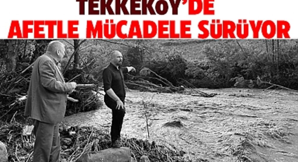 Tekkeköy Belediyesi, Yoğun Yağışların Neden Olduğu Mağduriyetleri Gidermek İçin Çalışıyor