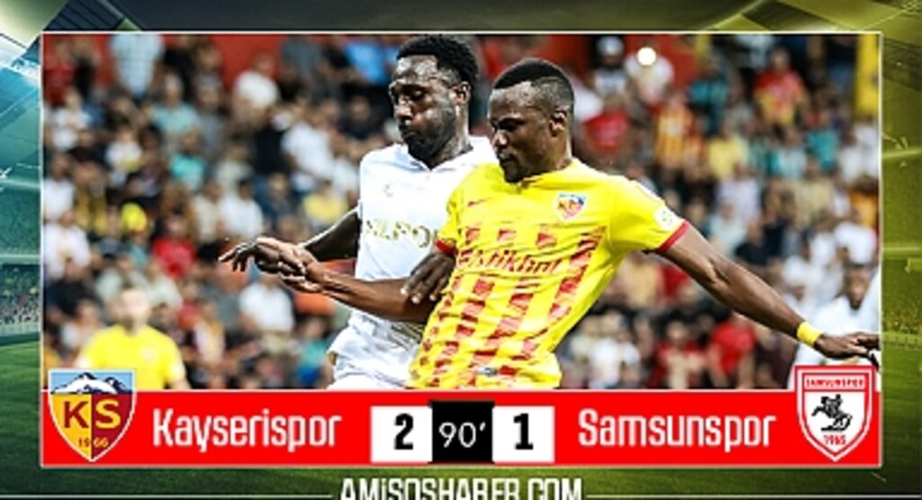 Kayserispor - Samsunspor maç sonucu: 2-1