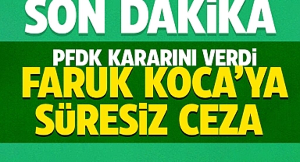 Ankaragücü'ne PFDK'dan Ağır Cezalar! Başkan Faruk Koca'ya Süresiz Hak Mahrumiyeti, Kulübe Seyircisiz Oynama ve Ceza Şoku!