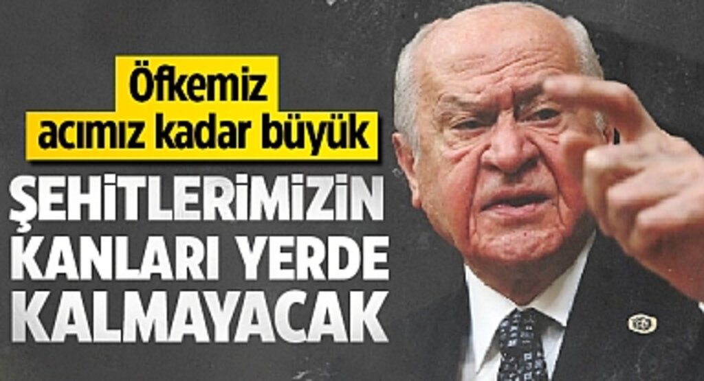 Devlet Bahçeli'den Terörle Mücadele Mesajı: Şehitlerimizin Kanları Yerde Kalmayacak