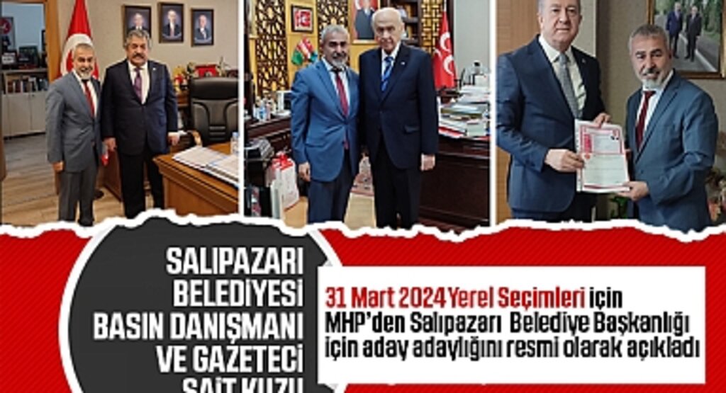 Sait Kuzu, MHP'den Salıpazarı Belediye Başkanlığı İçin Aday Adaylığını Açıkladı