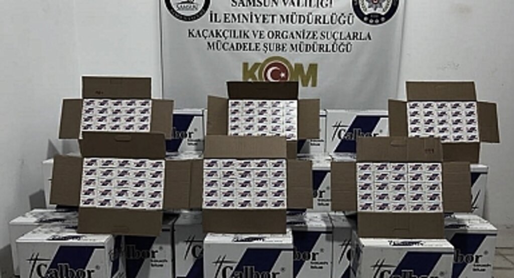 İlkadım İlçesinde Kaçakçılık Operasyonu: 320.000 Boş Makaron Ele Geçirildi