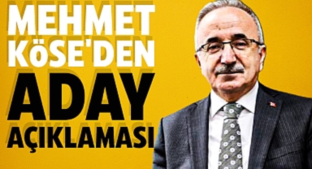 Samsun İl Başkanı Mehmet Köse'den, Aday Açıklaması