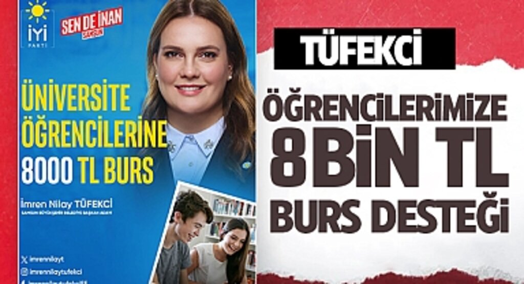 İmren Nilay Tüfekci’den Öğrencilere Destek Paketi: 8 Bin TL Burs ve Ücretsiz Ulaşım Vaadi