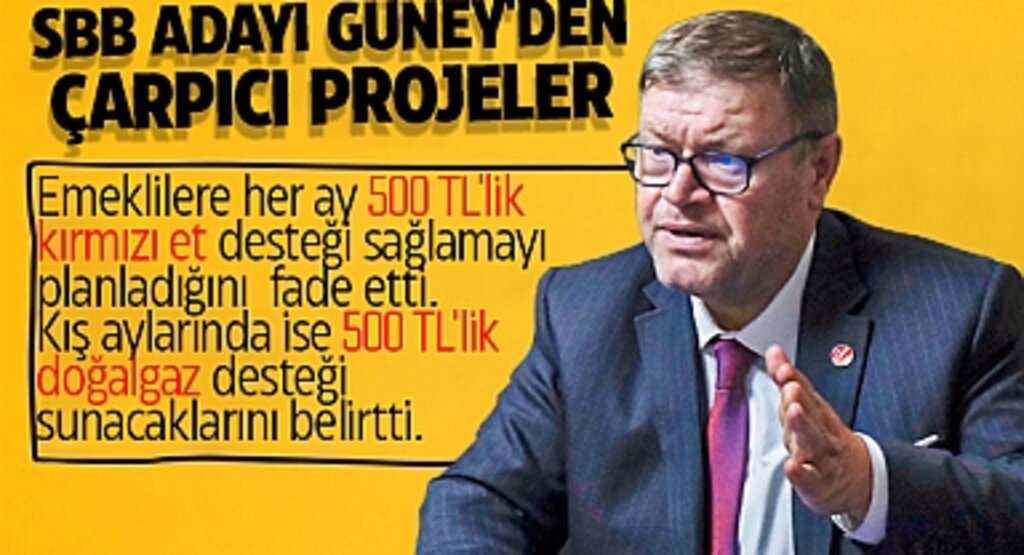 Samsun Belediye Başkan Adayı Güney'den Çarpıcı Projeler: Emeklilere Kırmızı Et ve Doğalgaz Desteği Vaadi!