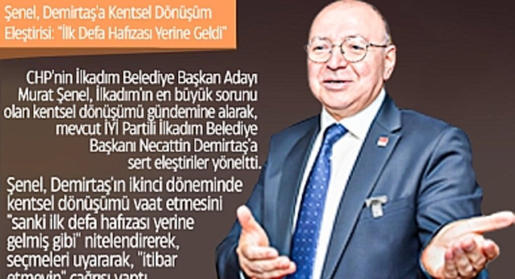 Şenel, Demirtaş'a Kentsel Dönüşüm Eleştirisi: