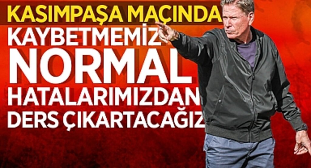 Markus Gisdol: 'Kasımpaşa Maçında Kaybetmemiz Normal, Hatalarımızdan Ders Çıkartacağız