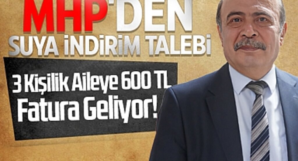 Samsun'da MHP'den Suya İndirim Talebi: 3 Kişilik Aileye 600 TL Fatura Geliyor!