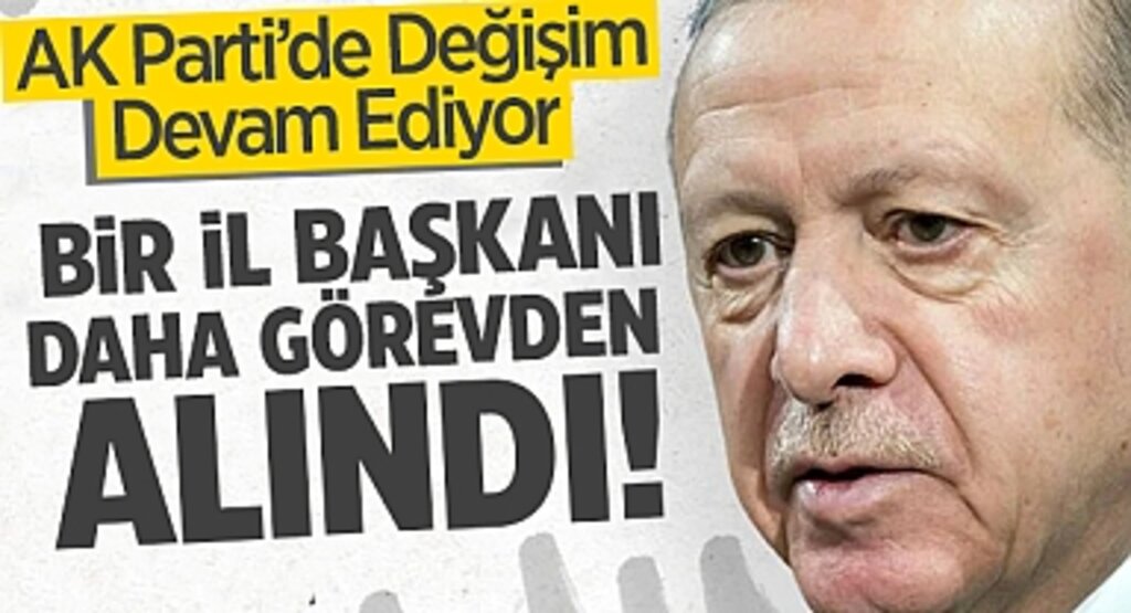 AK Parti'de Değişim Rüzgarı: Şanlıurfa İl Başkanı Görevden Alındı