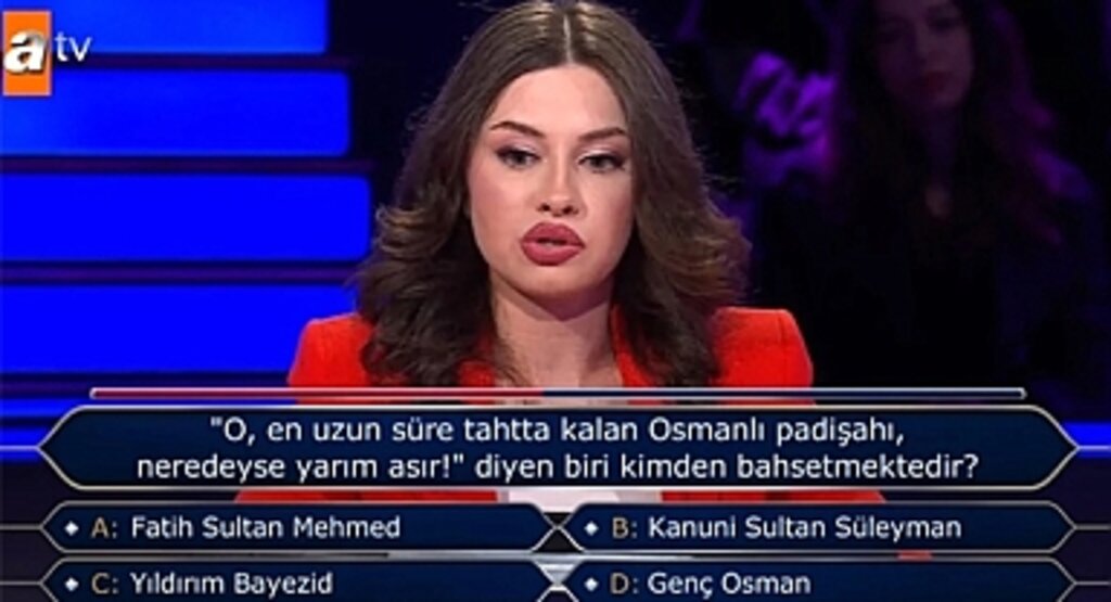 Kim Milyoner Olmak İster’de Osmanlı Tarihine Dair Soru Dikkat Çekti! Neredeyse Yarım Asır Tahtta Kalan Padişah Kimdir?