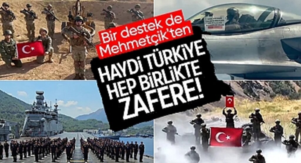 Mehmetçik'ten A Milli Takım'a Destek: Haydi Türkiye, Hep Birlikte Zafere!
