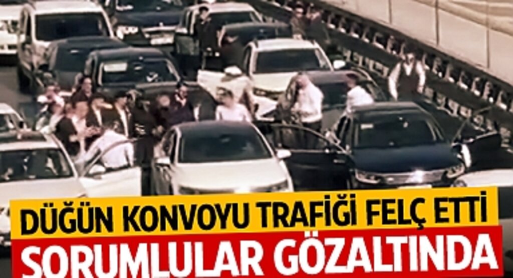 İstanbul'da Düğün Konvoyu Trafiği Felç Etti: Sorumlular Gözaltında