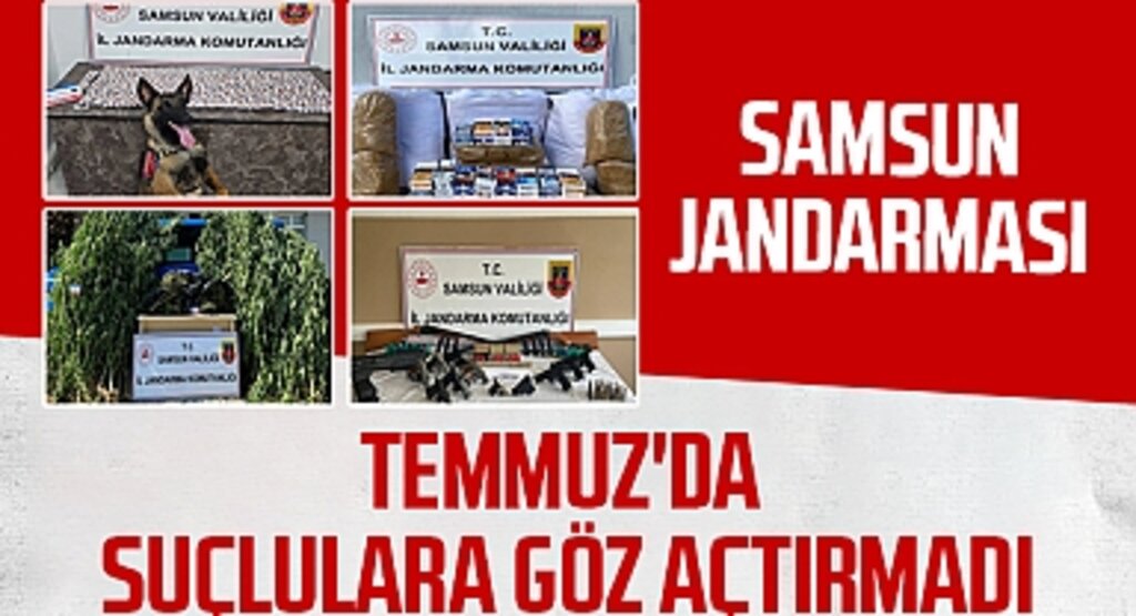 Samsun Jandarması 1 Ayda 650 Gözaltı Yaptı