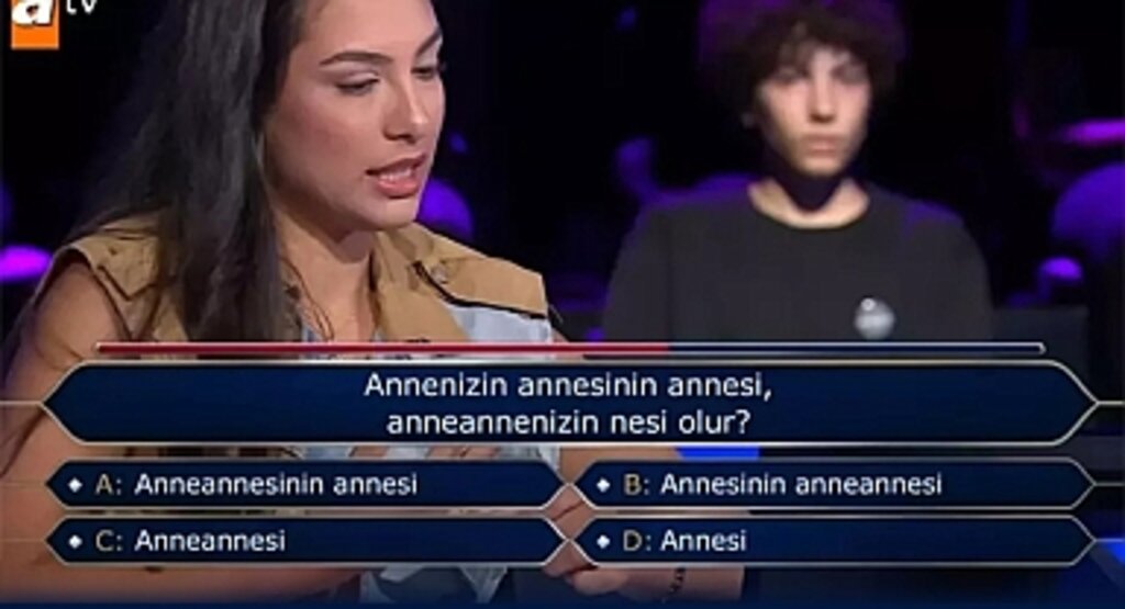Kim Milyoner Olmak İster’de Aile İlişkileriyle İlgili Zorlayan Soru: Annenizin Annesinin Annesi, Anneannenizin Nesi Olur?