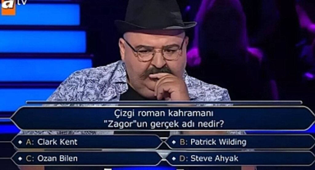 Kim Milyoner Olmak İster’de Çizgi Roman Sorusu: Zagor’un Gerçek Adı Nedir?