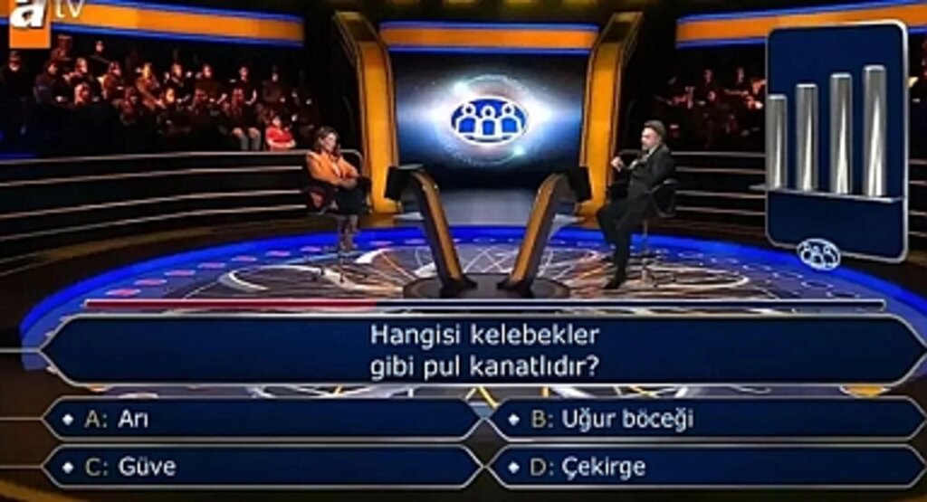 Kim Milyoner Olmak İster’de Doğa Sorusu: Hangisi Kelebekler Gibi Pul Kanatlıdır?
