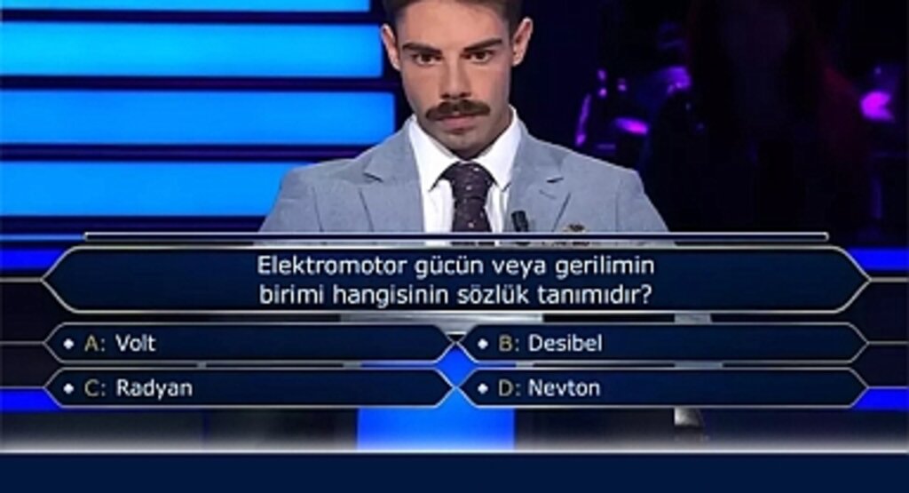 Kim Milyoner Olmak İster'de Elektromotor Güç ve Gerilim Sorusu! İşte Cevabı