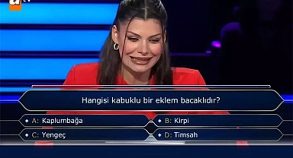 Kim Milyoner Olmak İster'de Kabuklu Eklem Bacaklı Sorusu! İşte Cevabı