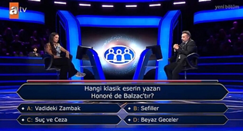 Kim Milyoner Olmak İster’de Sorulan Soru: Hangi Klasik Eserin Yazarı Honoré de Balzac'tır?
