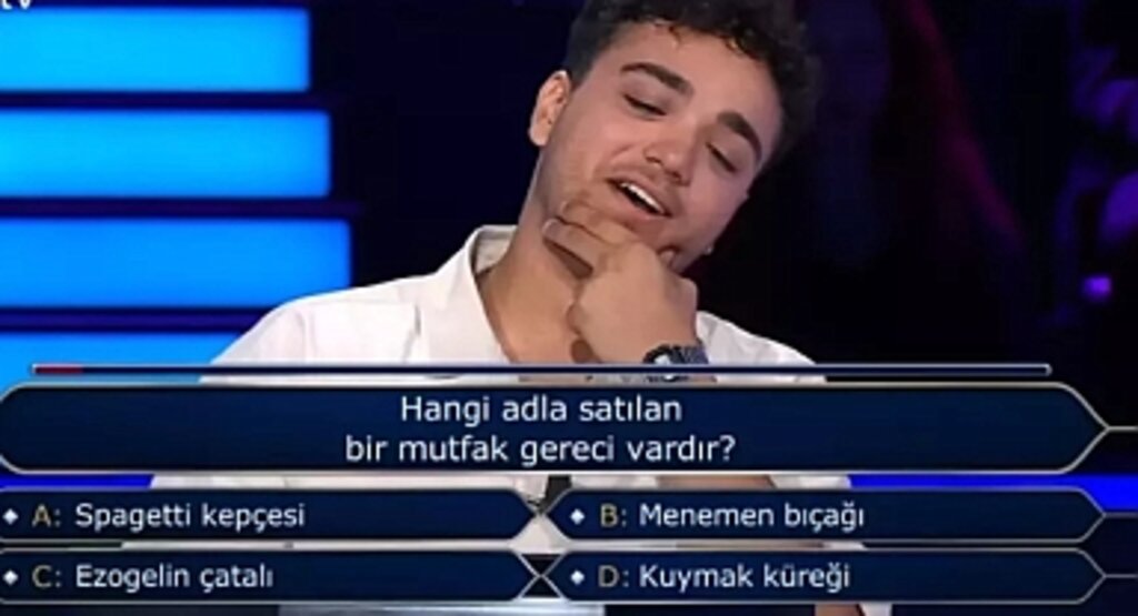 Kim Milyoner Olmak İster’de Mutfak Gereci Sorusu: Spagetti Kepçesi