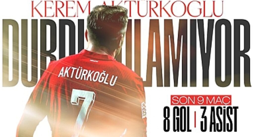 Kerem Aktürkoğlu'ndan Göz Kamaştıran Performans: Son 9 Maçta 11 Gole Katkı