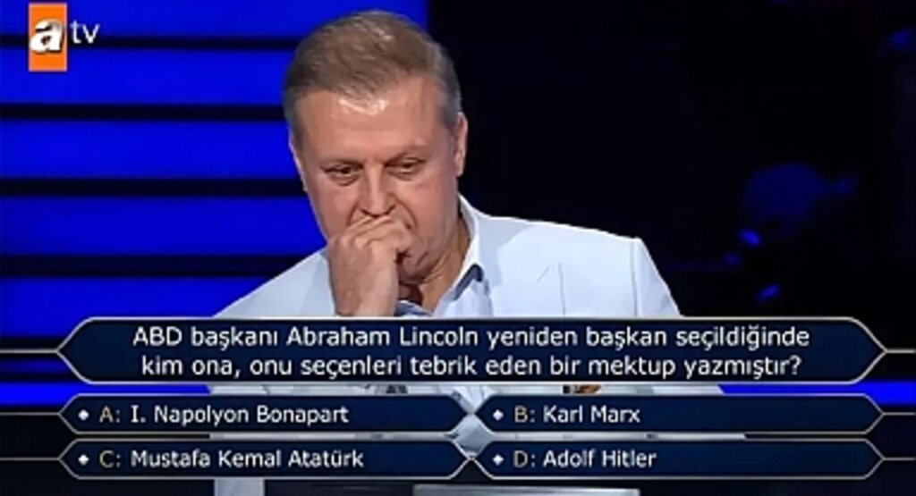 Kim Milyoner Olmak İster’de Abraham Lincoln Sorusu Merak Uyandırdı