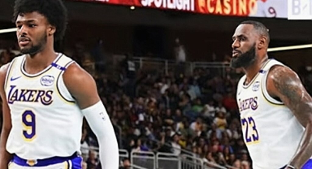LeBron ve Bronny James, Preseason Maçında Sahada Buluştu