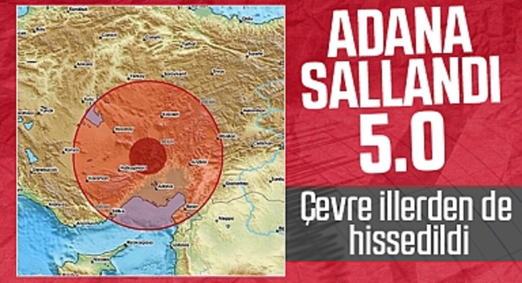 Son Dakika: Adana Kozan'da 5.0 Büyüklüğünde Deprem! AFAD Açıkladı