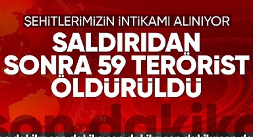 SON DAKİKA! MSB: Hava Harekatlarında 59 Terörist Etkisiz Hale Getirildi