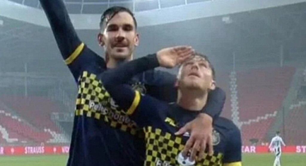 Kanichowsky'den Tepki Çeken Gol Sevinci! İsrail bayrağını göstererek asker selamı yaptı