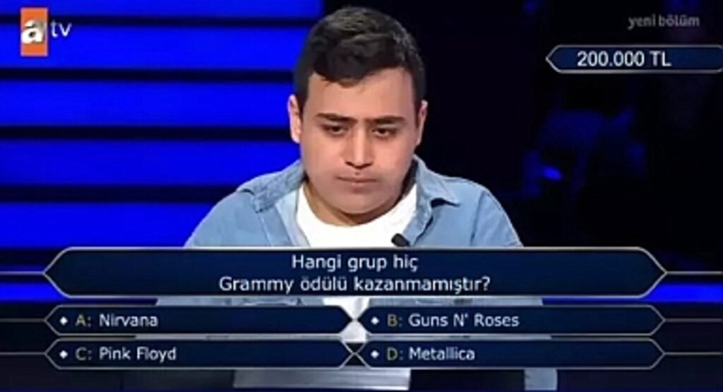 Kim Milyoner Olmak İster’de Grammy Sorusu: Hangi Grup Hiç Grammy Ödülü Kazanmadı?