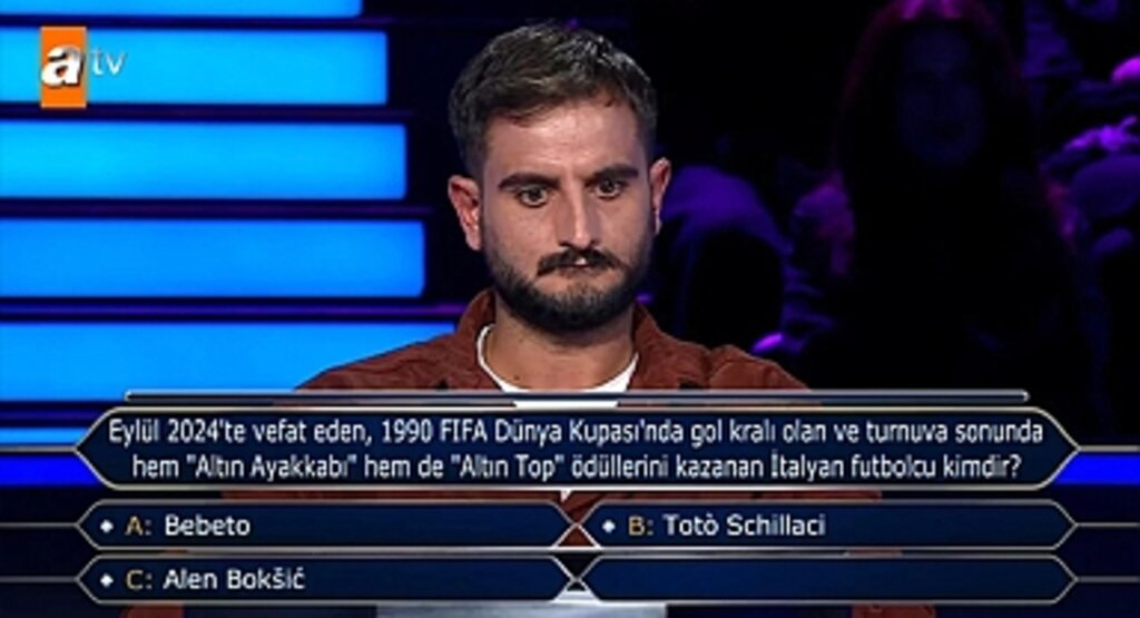 1990 Dünya Kupası Gol Kralı Kimdi? Yarışmada Doğru Yanıt Schillaci