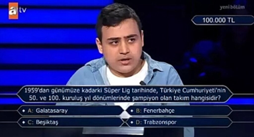 Kim Milyoner Olmak İster’de Taraftarları Sevindiren Soru
