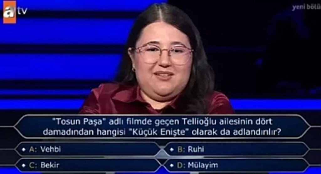 Kim Milyoner Olmak İster’de “Tosun Paşa” Sorusu Yarışmacıyı Eledi!