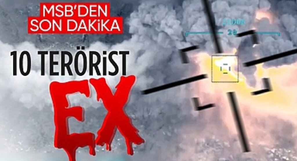 TSK’dan Teröre Darbe: Irak’ın Kuzeyinde 10 PKK’lı Terörist Etkisiz Hâle Getirildi
