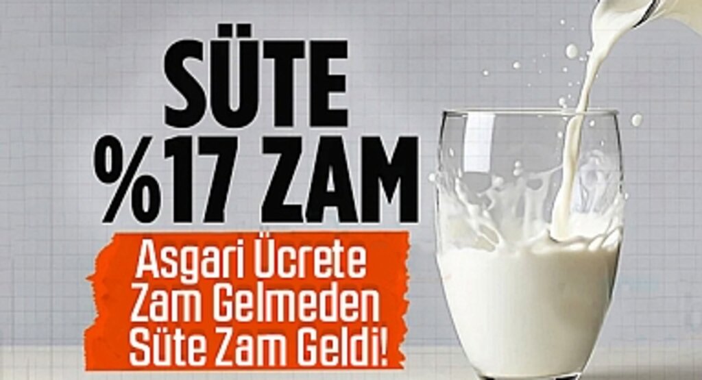 Asgari Ücrete Zam Gelmeden Süte Zam Geldi!