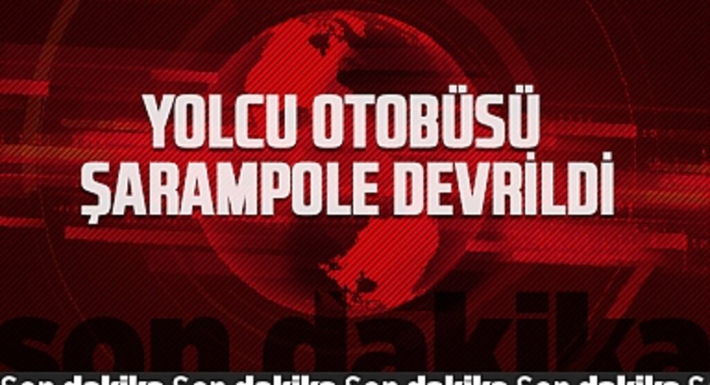 Erzincan'da Yolcu Otobüsü Şarampole Devrildi: 4 Yaralı