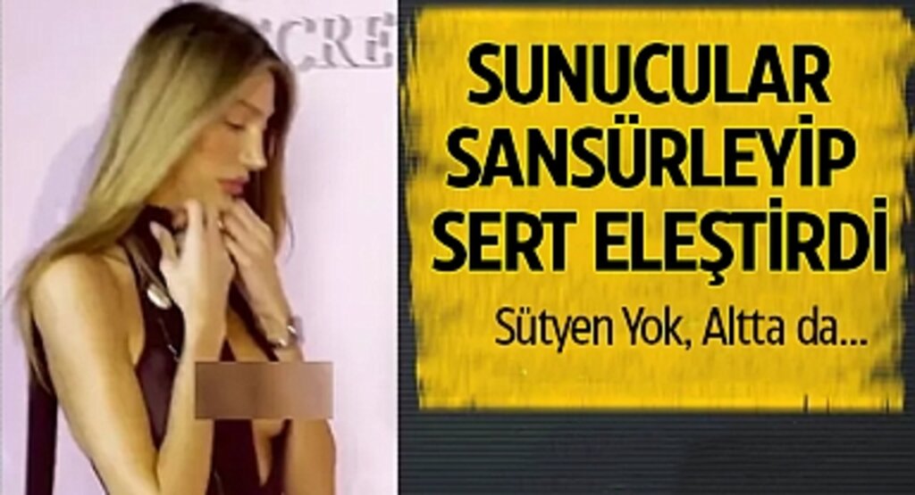 Şevval Şahin’in Kıyafeti Olay Oldu! Sunucular Sansürleyip Sert Eleştirdi: Sütyen Yok, Altta da...