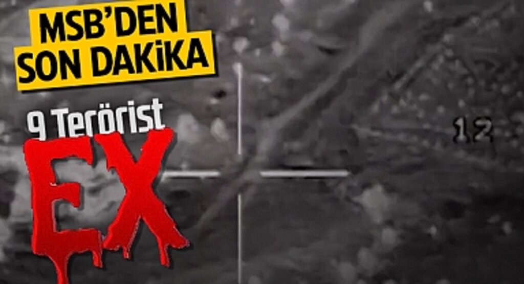 TSK'dan Irak'ın Kuzeyine Hava Harekatı: 9 Terörist Etkisiz Hale Getirildi