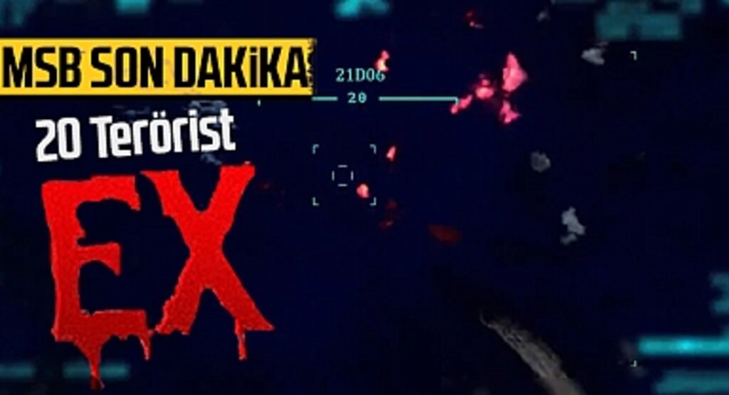 MSB: Fırat Kalkanı Bölgesinde 20 Terörist Etkisiz Hale Getirildi