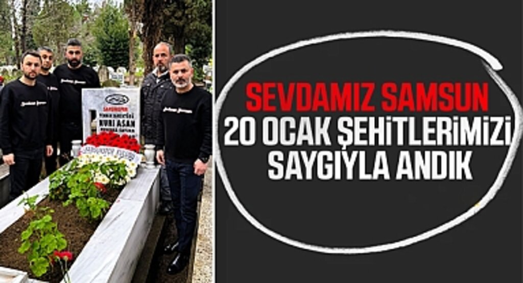 Sevdamız Samsun Genel Merkezi, 20 Ocak Futbol Şehitlerini Saygıyla Andı