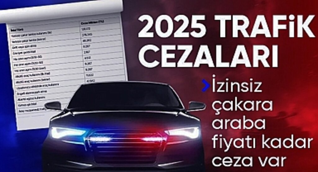 Trafik Cezalarında Yeni Dönem: 2025 Tarifesi Açıklandı