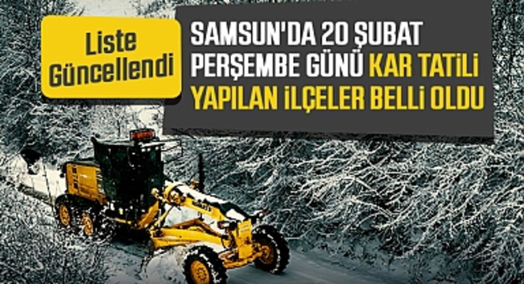 Samsun'da Kar Tatili! İşte Eğitime Ara Verilen İlçeler ve Okullar