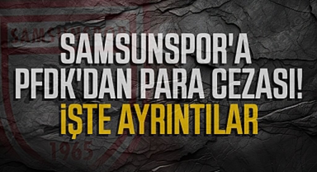 Samsunspor'a PFDK'dan Para Cezası! İşte Ayrıntılar