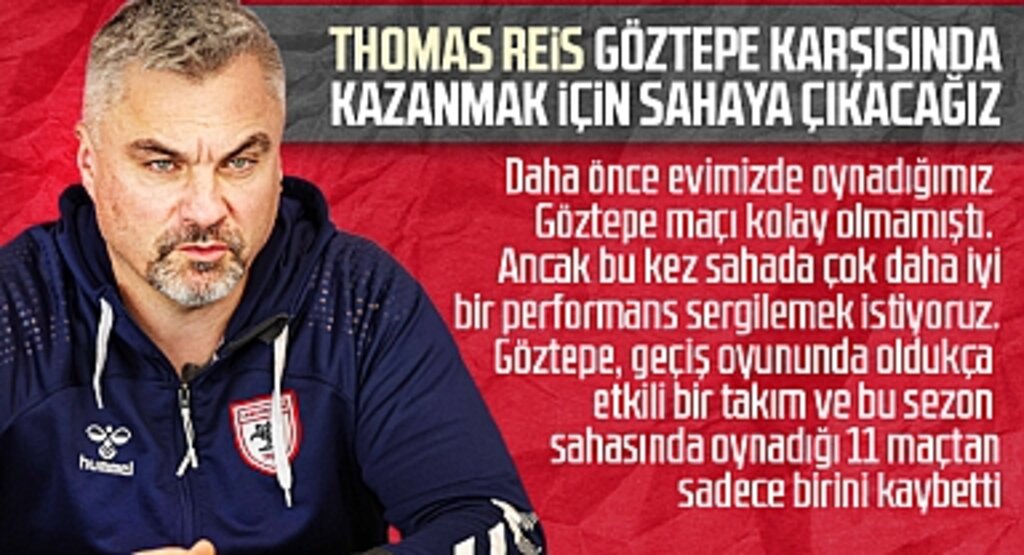 Thomas Reis: Göztepe Karşısında Kazanmak İçin Sahaya Çıkacağız