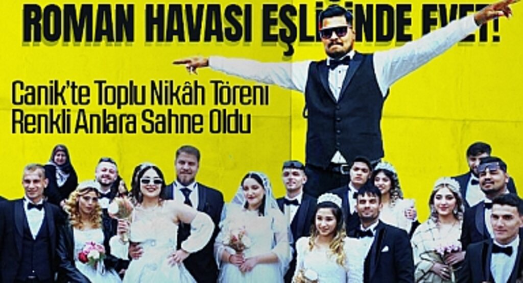 Roman Havası Eşliğinde Evet!: Canik'te Toplu Nikâh Töreni Renkli Anlara Sahne Oldu