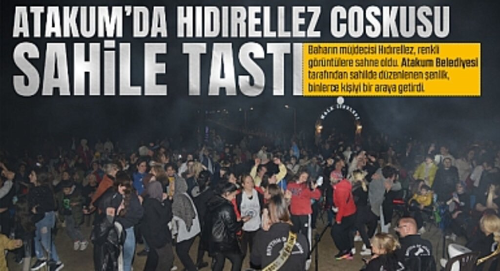 Atakum'da Hıdırellez Coşkusu Sahile Taştı