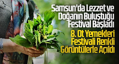 Samsun'da Lezzet ve Doğanın Buluştuğu Festival Başladı: 8. Ot Yemekleri Festivali Renkli Görüntülerle Açıldı